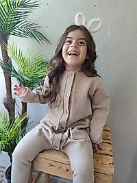 Unisex Yandan Cepli Önden Düğmeli Tulum