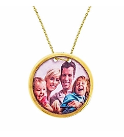 Canlı resimli kadın kolye