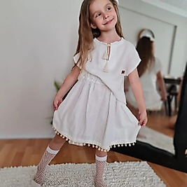 Müslin Pamuklu Etekli Salas Takım