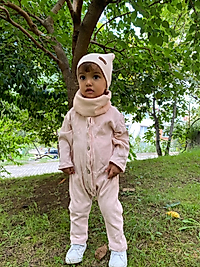 Pamuklu Bere Boyunluklu Tulum