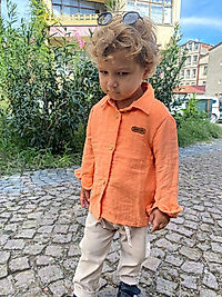 Müslin Pamuklu Gömlek Pantolon Takım