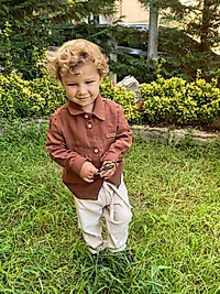 Müslin Pamuklu Gömlek Pantolon Takım